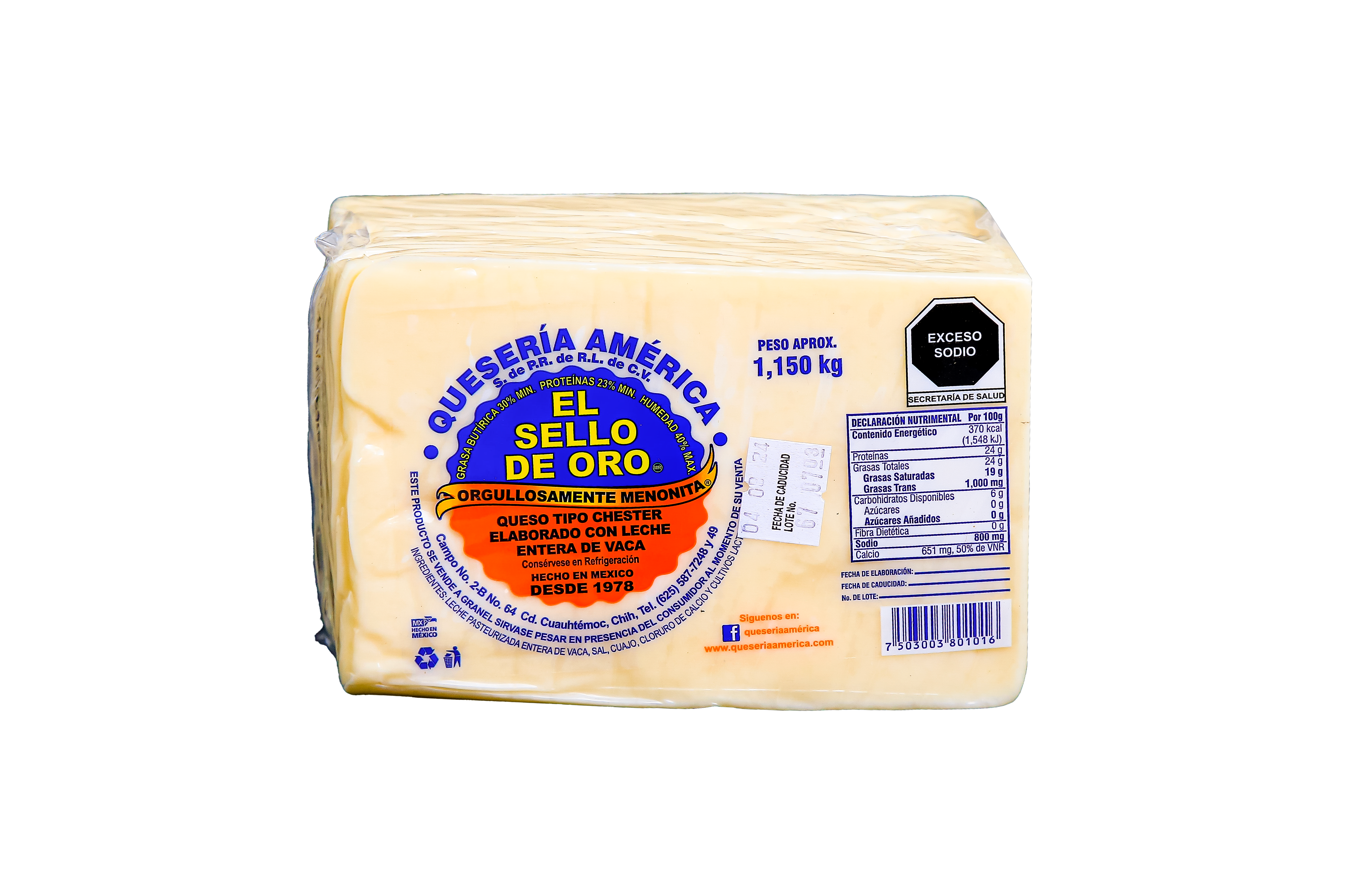 Queso El Sello de Oro Kg
